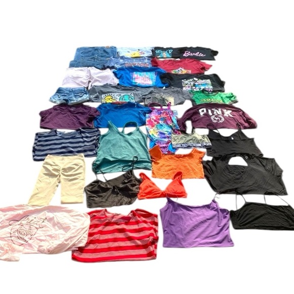 Colorful Clothing Lot women’s clothes multi sizes clothing bundle short sleeve - Picture 1 of 15
